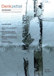 Denkzettel. Das Magazin 1/2012